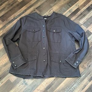 Maurices Women's Brown Button-Up Jacket